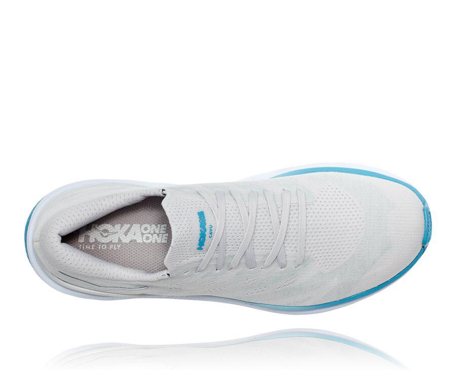 Tenis Hoka One One Hombre Blancos/Azules - Cavu 3 - ETUA24193